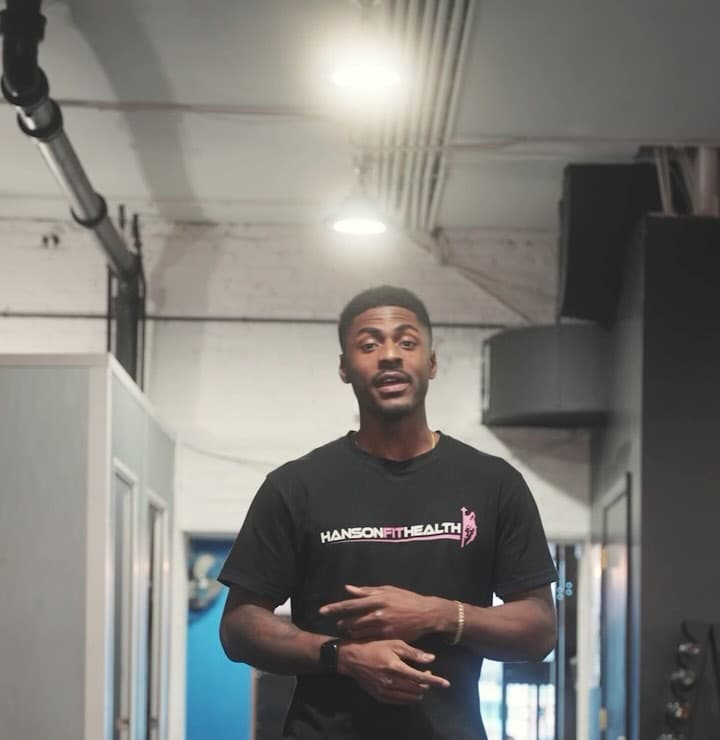 Trainer talking through an upcoming Lift Club event